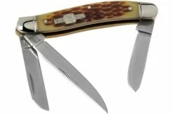 Rough Ryder Stockman Amber Bone RR438 Slipjoint Pocket Knife