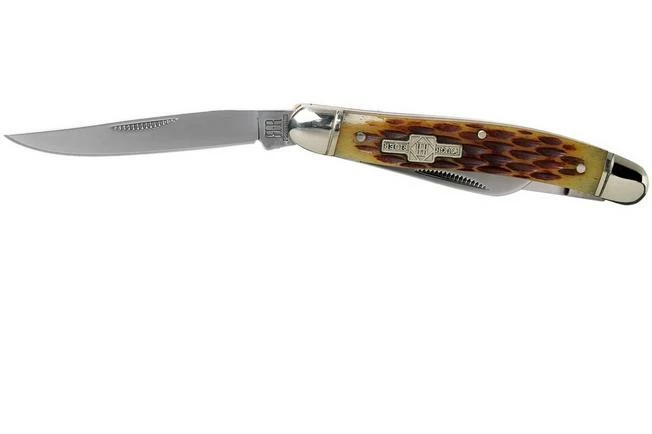 Rough Ryder Stockman Amber Bone RR438 Slipjoint Pocket Knife 5 Rough Ryder Stockman Amber Bone RR438 Slipjoint Pocket Knife - Image 3