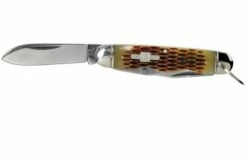 Rough Ryder Camp Knife Amber Bone RR533 Slipjoint Pocket Knife -KNIVESANDTOOLS Sales RY533 03 rough ryder