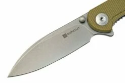 SENCUT Scepter SA03E Olive Micarta Pocket Knife -KNIVESANDTOOLS Sales SESA03E 03 sencut