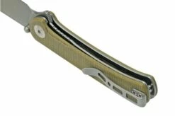 SENCUT Scepter SA03E Olive Micarta Pocket Knife -KNIVESANDTOOLS Sales SESA03E 04 sencut