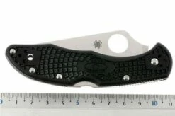 Spyderco Delica 4 C11PBK Saber Grind Pocket Knife -KNIVESANDTOOLS Sales SP C11PBK 06 spyderco c11pbk delica d6