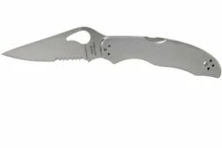 Spyderco Harrier 2 Stainless BY01PS2 Partly Serrated Pocket Knife