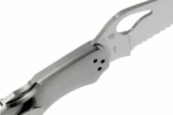 Spyderco Harrier 2 Stainless BY01PS2 Partly Serrated Pocket Knife -KNIVESANDTOOLS Sales SPBY01PS2 06 spyderco