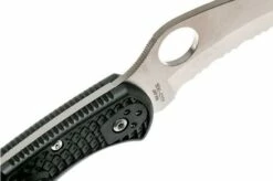 Spyderco Tasman Salt 2 C106SBK2 Pocket Knife -KNIVESANDTOOLS Sales SPC106SBK2 06 spyderco spc106sbk2 06