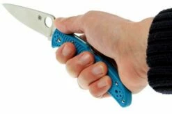 Spyderco Endura 4 Blue C10FPBL Pocket Knife -KNIVESANDTOOLS Sales SPC10FPBL 07 spyderco endura 4 blauw spc10fpbl d7