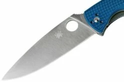 Spyderco Resilience Lightweight S35VN Blue C142PBL FRN Pocket Knife -KNIVESANDTOOLS Sales SPC142PBL 03 spyderco