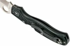 Spyderco Rescue 3 C14SBK3 Serrated Rescue Knife -KNIVESANDTOOLS Sales SPC14SBK3 05 spyderco spc14sbk3 05