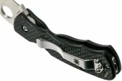 Spyderco Rhino C210CFP Pocket Knife, Reinhold Design -KNIVESANDTOOLS Sales SPC210CFP 05 spyderco