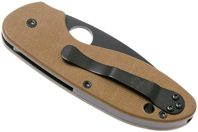 Spyderco Efficient Brown Black C216GPBNBK Pocket Knife 6 Spyderco Efficient Brown Black C216GPBNBK Pocket Knife - Image 4