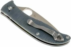 Spyderco Polestar C220GPGY Pocket Knife, Sal Glesser Design -KNIVESANDTOOLS Sales SPC220GPGY 04 spyderco spc220gpgy 04