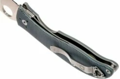 Spyderco Polestar C220GPGY Pocket Knife, Sal Glesser Design -KNIVESANDTOOLS Sales SPC220GPGY 05 spyderco spc220gpgy 05