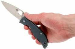 Spyderco Polestar C220GPGY Pocket Knife, Sal Glesser Design -KNIVESANDTOOLS Sales SPC220GPGY 08 spyderco spc220gpgy 08