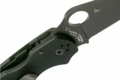 Spyderco Para 3 Black C223GPBK Pocket Knife -KNIVESANDTOOLS Sales SPC223GPBK 06 spyderco v202110