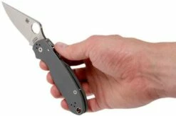 Spyderco Para 3 Maxamet Grey C223GPDGY Pocket Knife -KNIVESANDTOOLS Sales SPC223GPDGY 08 spyderco spc223gpdgy 08