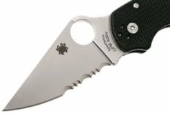 Spyderco Para 3 C223GPS Partly Serrated Pocket Knife -KNIVESANDTOOLS Sales SPC223GPS 03 spyderco spc223gps 03 1