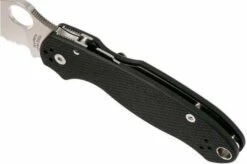 Spyderco Para 3 C223GPS Partly Serrated Pocket Knife -KNIVESANDTOOLS Sales SPC223GPS 07 spyderco spc223gps 07 1