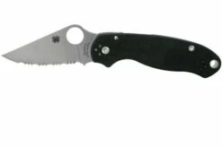 Spyderco Para 3 C223PBK Serrated Pocket Knife
