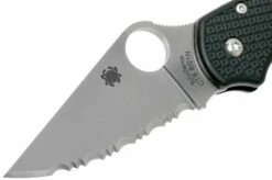 Spyderco Para 3 Light-weight C223PBK Serrated FRN CTS-BD1N Pocket Knife -KNIVESANDTOOLS Sales SPC223SBK 03 benchmade
