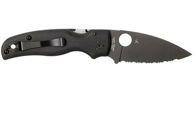 Spyderco Shaman C229GSBK Serrated Pocket Knife, Sal Glesser Design 4 Spyderco Shaman C229GSBK Serrated Pocket Knife, Sal Glesser Design - Image 2