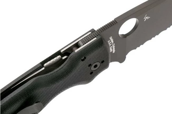 Spyderco Shaman C229GSBK Serrated Pocket Knife, Sal Glesser Design 8 Spyderco Shaman C229GSBK Serrated Pocket Knife, Sal Glesser Design - Image 6