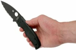Spyderco Shaman C229GSBK Serrated Pocket Knife, Sal Glesser Design 17 Spyderco Shaman C229GSBK Serrated Pocket Knife, Sal Glesser Design -KNIVESANDTOOLS Sales SPC229GSBK 08 spyderco spc229gsbk 08