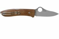 Spyderco SpyOpera C255CMP Brown Canvas Micarta Pocket Knife -KNIVESANDTOOLS Sales SPC255CMP 02 spyderco v202106