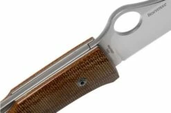 Spyderco SpyOpera C255CMP Brown Canvas Micarta Pocket Knife -KNIVESANDTOOLS Sales SPC255CMP 06 spyderco v202106