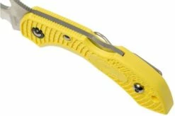 Spyderco Dragonfly 2 Salt Hawkbill C28SYL2HB Serrated Pocket Knife -KNIVESANDTOOLS Sales SPC28SYL2HB 07 spyderco spc28syl2hb 07