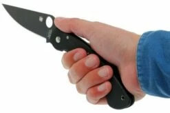 Spyderco Military Black C36GPBK Pocket Knife -KNIVESANDTOOLS Sales SPC36GPBK 07 spyderco military spc36gpbk d7