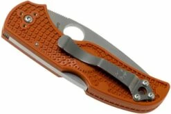Spyderco Native 5 REX45 Burnt Orange FRN C41PBORE5 Sprint Run Pocket Knife -KNIVESANDTOOLS Sales SPC41PBORE5 04 spyderco