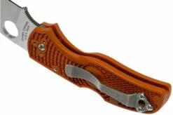Spyderco Native 5 REX45 Burnt Orange FRN C41PBORE5 Sprint Run Pocket Knife -KNIVESANDTOOLS Sales SPC41PBORE5 05 spyderco