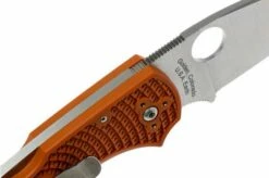 Spyderco Native 5 REX45 Burnt Orange FRN C41PBORE5 Sprint Run Pocket Knife -KNIVESANDTOOLS Sales SPC41PBORE5 06 spyderco