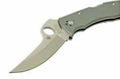 Spyderco Massad Ayoob CruWear, Plain, Grey G10 C60GPGY Sprint Run 2022, Pocket Knife -KNIVESANDTOOLS Sales SPC60GPGY 04 spyderco