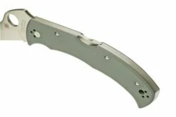 Spyderco Massad Ayoob CruWear, Plain, Grey G10 C60GPGY Sprint Run 2022, Pocket Knife -KNIVESANDTOOLS Sales SPC60GPGY 05 spyderco