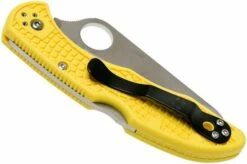 Spyderco C88SYL2 Salt 2 Serrated, Yellow -KNIVESANDTOOLS Sales SPC88SYL2 04 spyderco spc88syl2 04