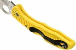 Spyderco C88SYL2 Salt 2 Serrated, Yellow -KNIVESANDTOOLS Sales SPC88SYL2 05 spyderco spc88syl2 05