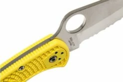 Spyderco C88SYL2 Salt 2 Serrated, Yellow -KNIVESANDTOOLS Sales SPC88SYL2 06 spyderco spc88syl2 06