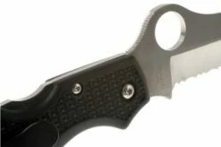 Spyderco C89 Atlantic Salt, Black, Serrated -KNIVESANDTOOLS Sales SPC89SBK 04 spyderco atlantic salt zwart spc89sbk d4