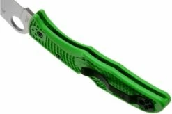 Spyderco Pacific Salt 2 Green LC200N C91FPGR2 Pocket Knife -KNIVESANDTOOLS Sales SPC91FPGR2 05 spyderco