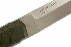 Steel Will Courage 311 Fixed Knife, Green -KNIVESANDTOOLS Sales SWK 311 04 steel will swk 311 04