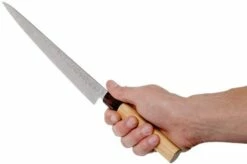 Sakai Takayuki Carving Knife 33-Layer Damascus Hammered WA 25 Cm -KNIVESANDTOOLS Sales TA07477 06 sakai takayuki