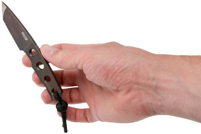 TRC Knives Mini Tanto, M390 Apocalyptic Finish, Neck Knife 7 TRC Knives Mini Tanto, M390 Apocalyptic Finish, Neck Knife - Image 5