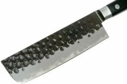 Tojiro DP 3-layer Hammered Blade Nakiri 16.5 Cm, F-1103 -KNIVESANDTOOLS Sales TJF 1103 03 tojiro dp3