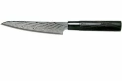 Tojiro Shippu Black Damascus Utility Knife 13 Cm, FD-1592