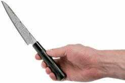 Tojiro Shippu Black Damascus Utility Knife 13 Cm, FD-1592 15 Tojiro Shippu Black Damascus Utility Knife 13 Cm, FD-1592 -KNIVESANDTOOLS Sales TJFD 1592 06 tojiro sippu black