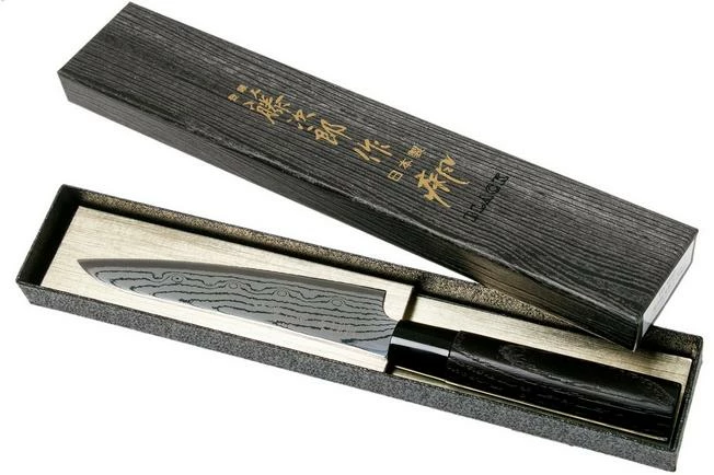 Tojiro Shippu Black Damascus Utility Knife 13 Cm, FD-1592 10 Tojiro Shippu Black Damascus Utility Knife 13 Cm, FD-1592 - Image 8