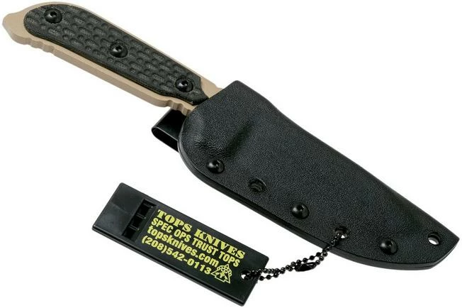 TOPS Knives TOPS Mil-SPIE Elite Black Canvas Micarta MIL3-ELITE Survival Knife 9 TOPS Knives TOPS Mil-SPIE Elite Black Canvas Micarta MIL3-ELITE Survival Knife - Image 7