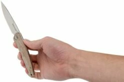 Viper Key V5976CN Natural Canvas Micarta Pocket Knife, Jesper Voxnaes Design -KNIVESANDTOOLS Sales VPV5976CN 08 viper