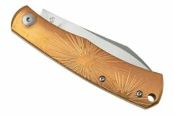 Viper Hug V5990BRS Sandblasted Bronze Star Pocket Knife, Sacha Thiel Design -KNIVESANDTOOLS Sales VPV5990BRS 05 viper